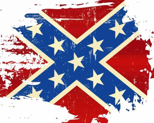 Rebel Flag Art Diamond Painting