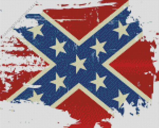 Rebel Flag Art Diamond Painting