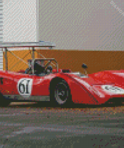 Red Can Am Car Diamond Painting