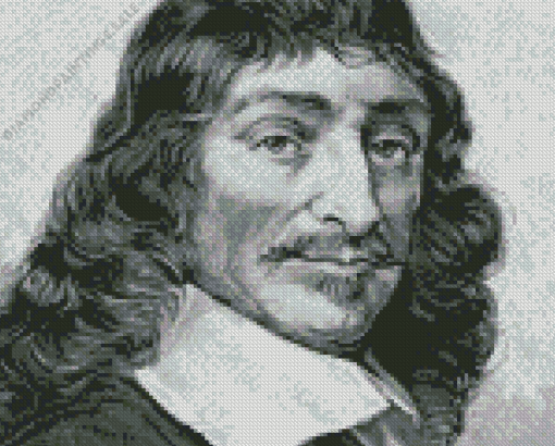 Rene Descartes Face Art Diamond Painting