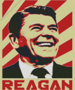 Ronald Reagan Poster Diamond Painting