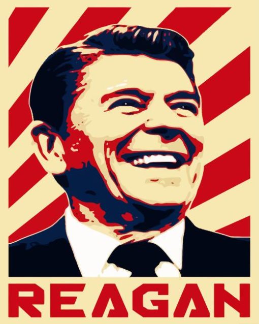 Ronald Reagan Poster Diamond Painting