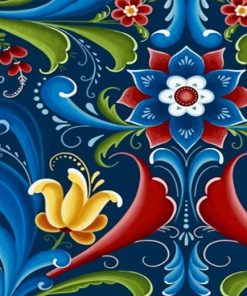 Rosemaling Art Diamond Painting