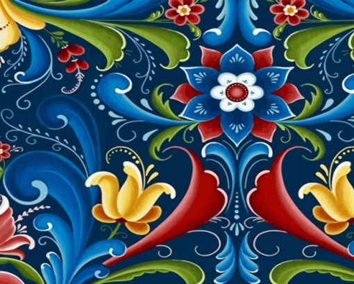 Rosemaling Art Diamond Painting