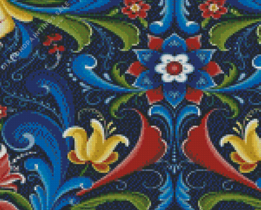 Rosemaling Art Diamond Painting