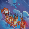 Rudolph The Red Nosed Reindeer Diamond Painting