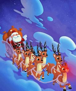 Rudolph The Red Nosed Reindeer Diamond Painting