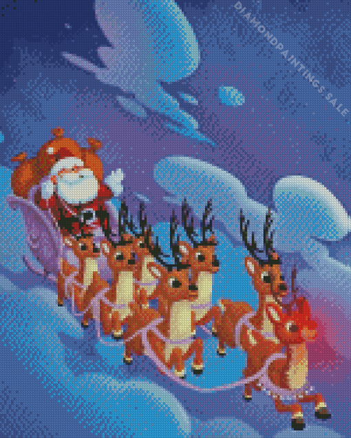 Rudolph The Red Nosed Reindeer Diamond Painting