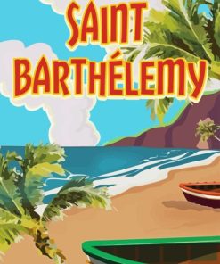 Saint Barthelemy Poster Art Diamond Painting