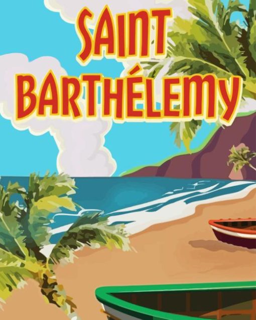 Saint Barthelemy Poster Art Diamond Painting