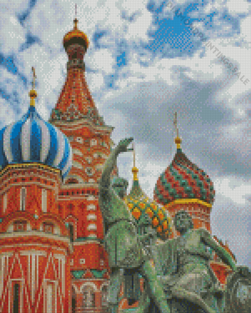 Saint Basils Cathedral Moscow Diamond Painting