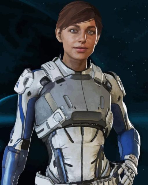 Sara Ryder Mass Effect Andromeda Diamond Painting