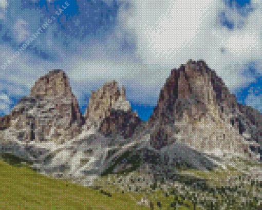 Sassolungo Mountain Diamond Painting