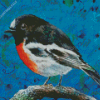 Scarlet Robin Diamond Painting