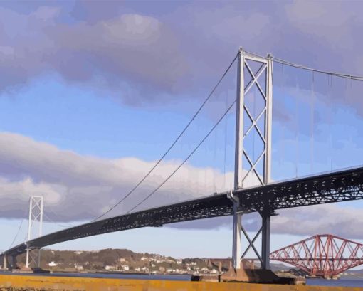 Scotland Forth Road Bridge Diamond Painting