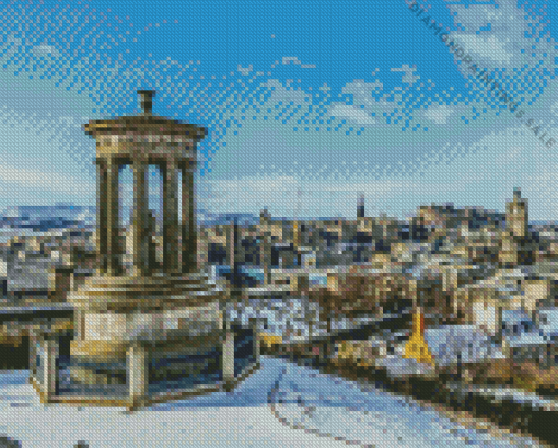 Scotland In Snow Diamond Painting