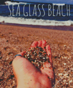 Sea Glass Beach Poster Diamond Painting