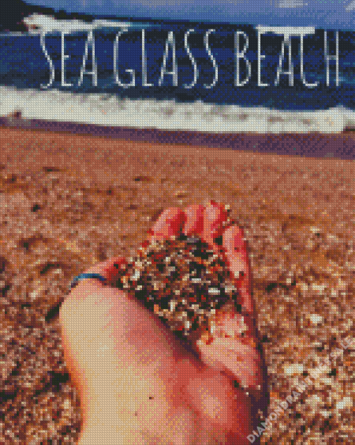 Sea Glass Beach Poster Diamond Painting