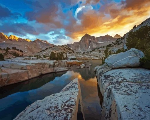 Sierra Mountains Diamond Painting