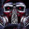 Skull In Gas Mask Diamond Painting