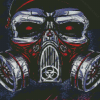 Skull In Gas Mask Diamond Painting