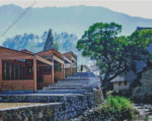 Small Chinese Village Diamond Painting