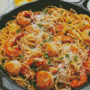 Spaghetti With Shrimp Diamond Painting