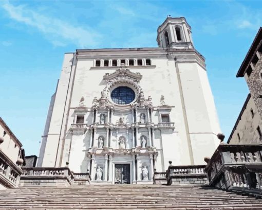 Spain Girona Cathedral Diamond Painting