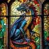 Stained Glass Dragon Diamond Painting