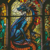 Stained Glass Dragon Diamond Painting