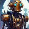 Steampunk Robot Diamond Painting