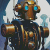 Steampunk Robot Diamond Painting