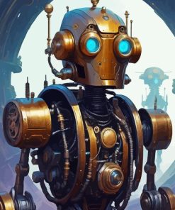 Steampunk Robot Diamond Painting