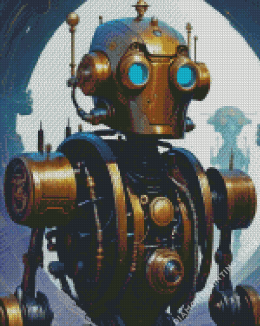 Steampunk Robot Diamond Painting