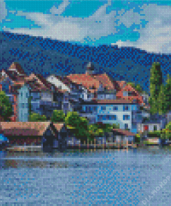 Switzerland Zug Lake Diamond Painting