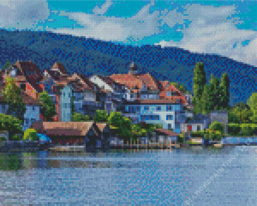 Switzerland Zug Lake Diamond Painting