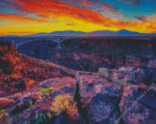 Taos Gorge Bridge Diamond Painting