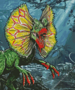 The Dilophosaurus Diamond Painting