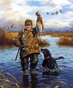 The Duck Hunter Diamond Painting