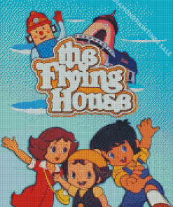 The Flying House Poster Diamond Painting
