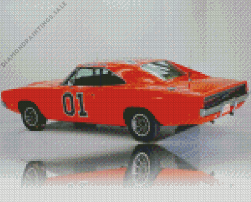 The General Lee Diamond Painting