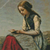 The Little Reader Diamond Painting