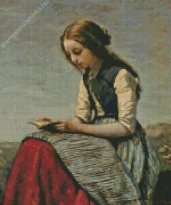 The Little Reader Diamond Painting