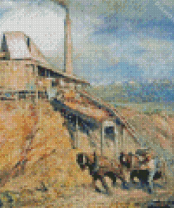 The Old Stone Crusher Diamond Painting