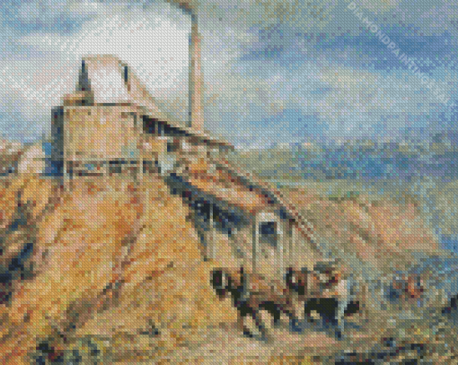 The Old Stone Crusher Diamond Painting