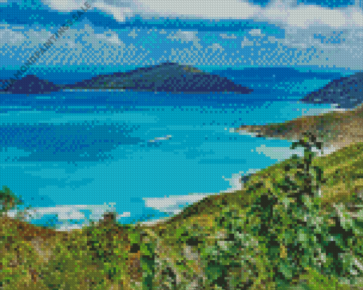 Tortola Landscape Diamond Painting