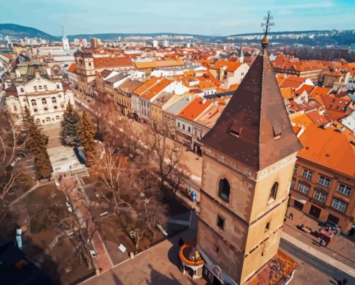 Urban Tower Kosice Slovakia Diamond Painting