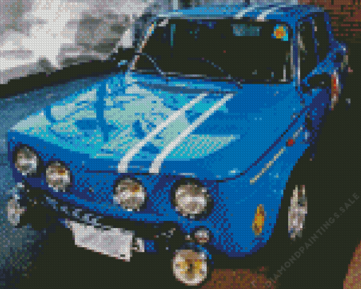 Vintage Renault 8 Car Diamond Painting