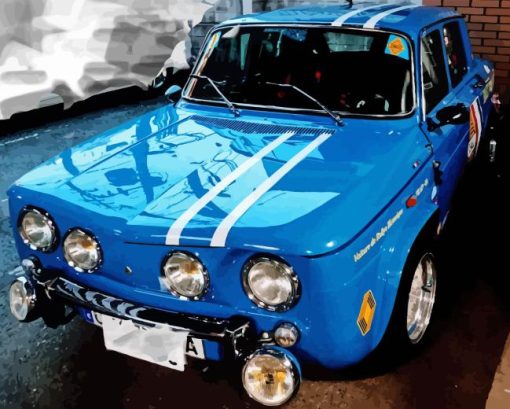 Vintage Renault 8 Car Diamond Painting