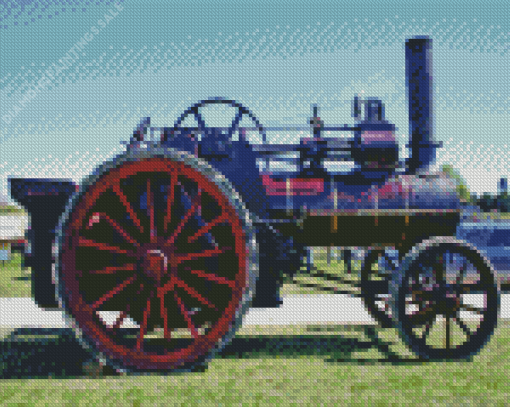 Vintage Traction Engine Diamond Painting